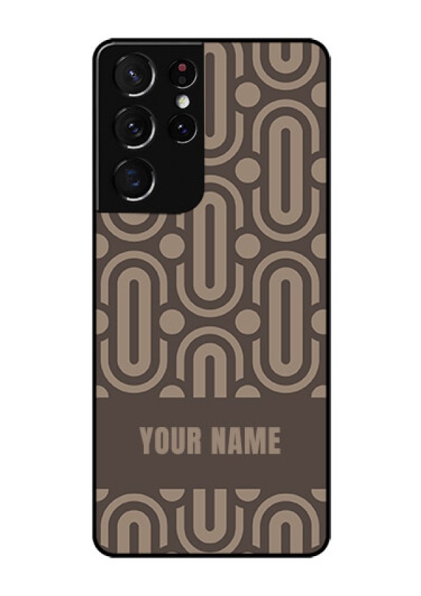 Galaxy S21 Ultra Custom Glass Phone Case - Captivating Zero Pattern Design