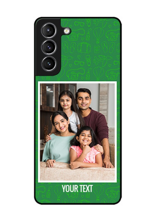 Galaxy S21 Personalized Glass Phone Case  - Picture Upload Design
