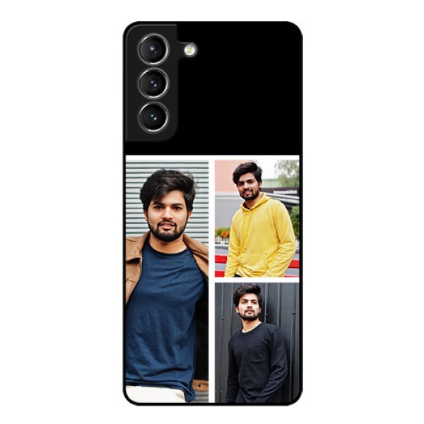 Galaxy S21 Photo Printing on Glass Case - Upload Multiple Picture Design Galaxy S21 Photo Printing on Glass Case - Upload Multiple Picture Design