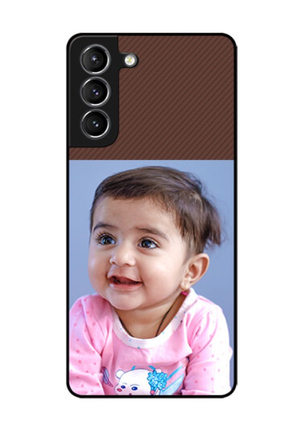 Galaxy S21 Custom Glass Mobile Case  - Elegant Case Design