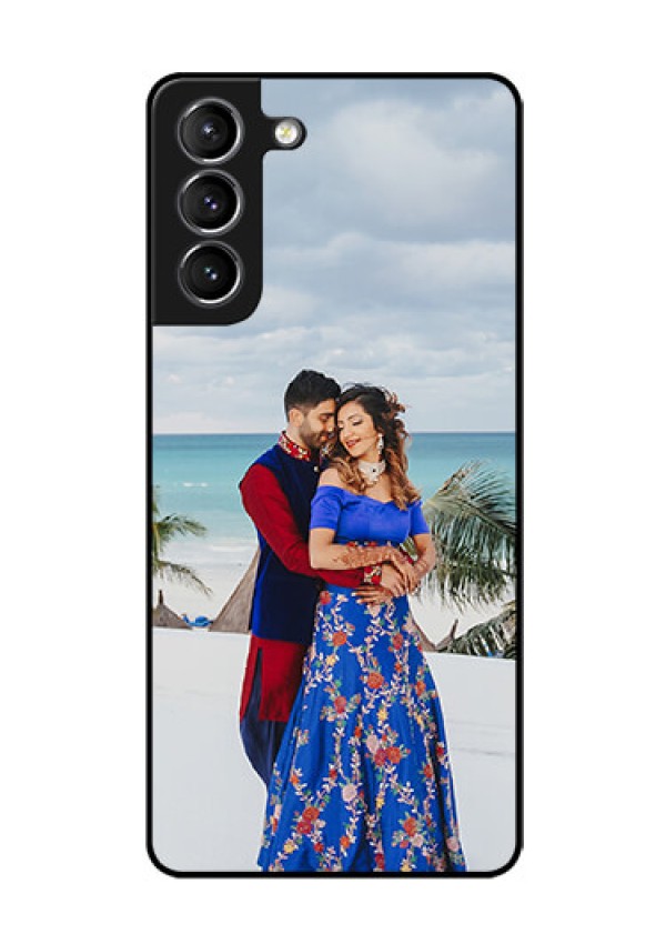 Galaxy S21 Photo Printing on Glass Case  - Upload Full Picture Design