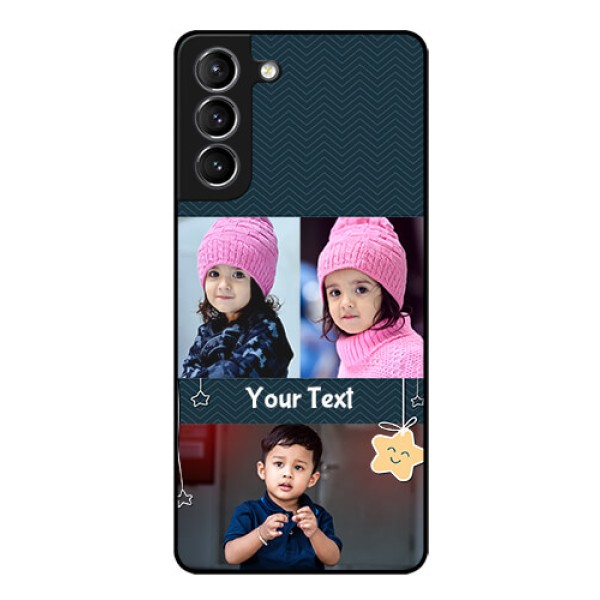 Galaxy S21 Custom Glass Mobile Case  - Hanging Stars Design