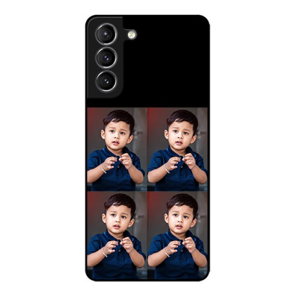 Galaxy S21 4 Image Holder on Glass Mobile Cover