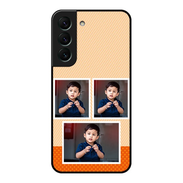 Galaxy S22 5G Photo Printing on Glass Case - Bulk Photos Upload Design Galaxy S22 5G Photo Printing on Glass Case - Bulk Photos Upload Design