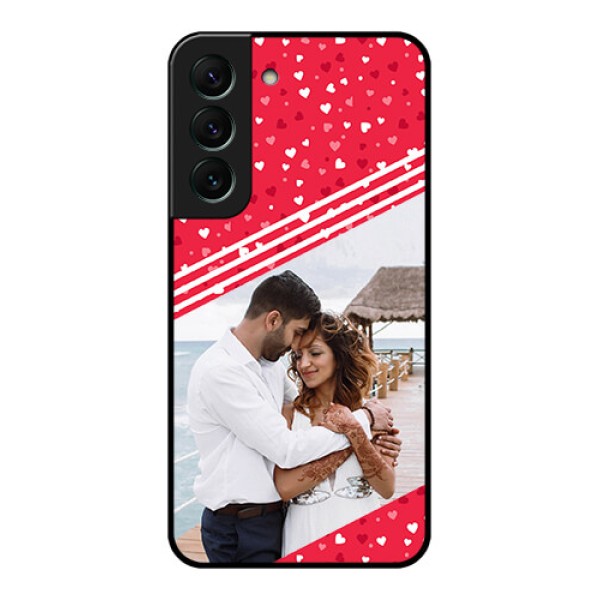 Galaxy S22 5G Custom Glass Mobile Case - Valentines Gift Design
