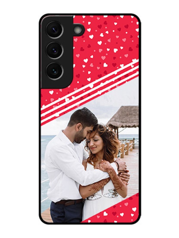Custom Galaxy S22 5G Custom Glass Mobile Case - Valentines Gift Design