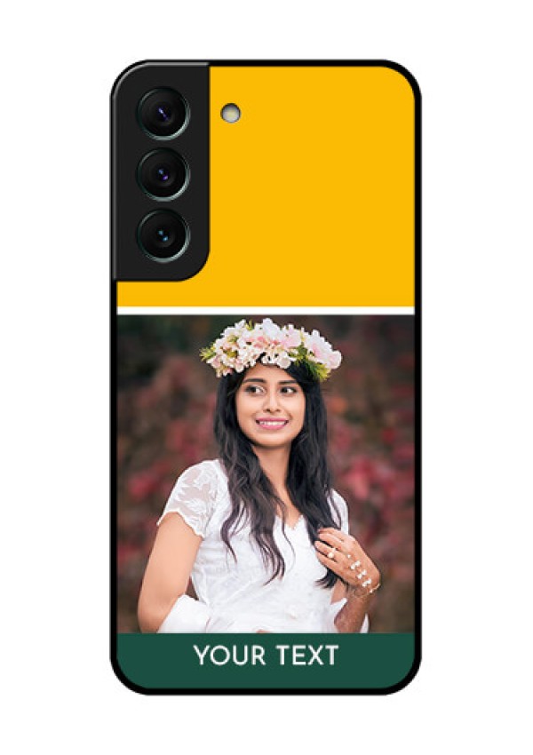 Galaxy S22 5G Photo Printing on Glass Case - Love You Design