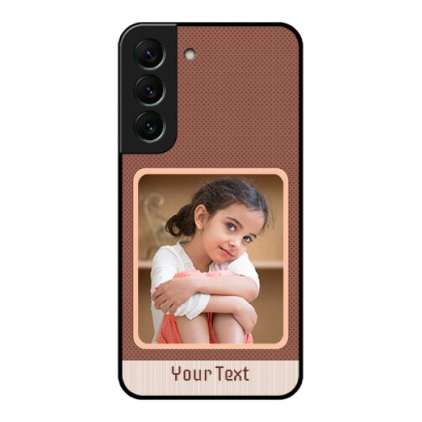 Galaxy S22 5G Custom Glass Phone Case - Simple Pic Upload Design Galaxy S22 5G Custom Glass Phone Case - Simple Pic Upload Design