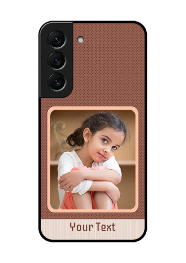 Galaxy S22 5G Custom Glass Phone Case - Simple Pic Upload Design
