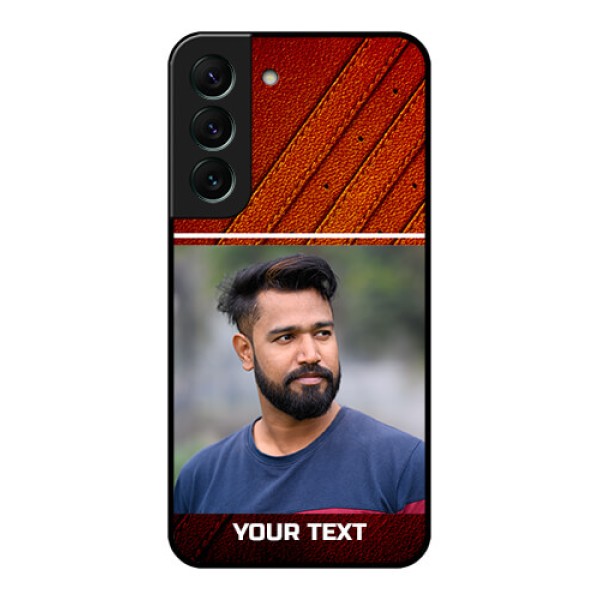 Galaxy S22 5G Personalized Glass Phone Case - Leather Phone Case Design Galaxy S22 5G Personalized Glass Phone Case - Leather Phone Case Design