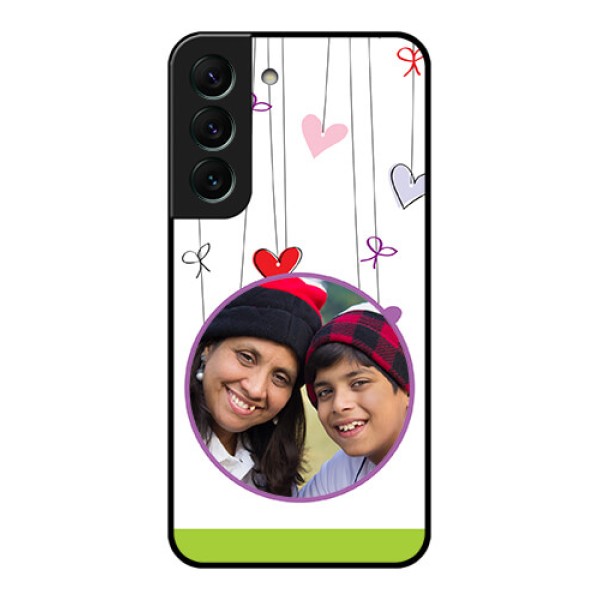 Galaxy S22 5G Photo Printing on Glass Case - Cute Kids Phone Case Design