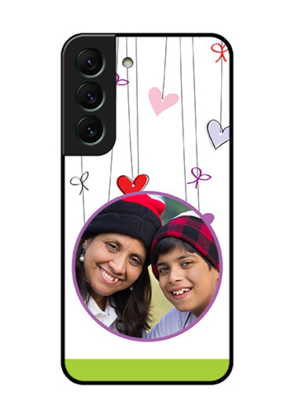 Galaxy S22 5G Photo Printing on Glass Case - Cute Kids Phone Case Design
