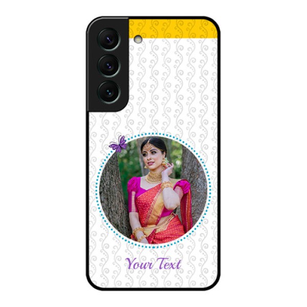 Galaxy S22 5G Custom Glass Mobile Case - Girls Premium Case Design