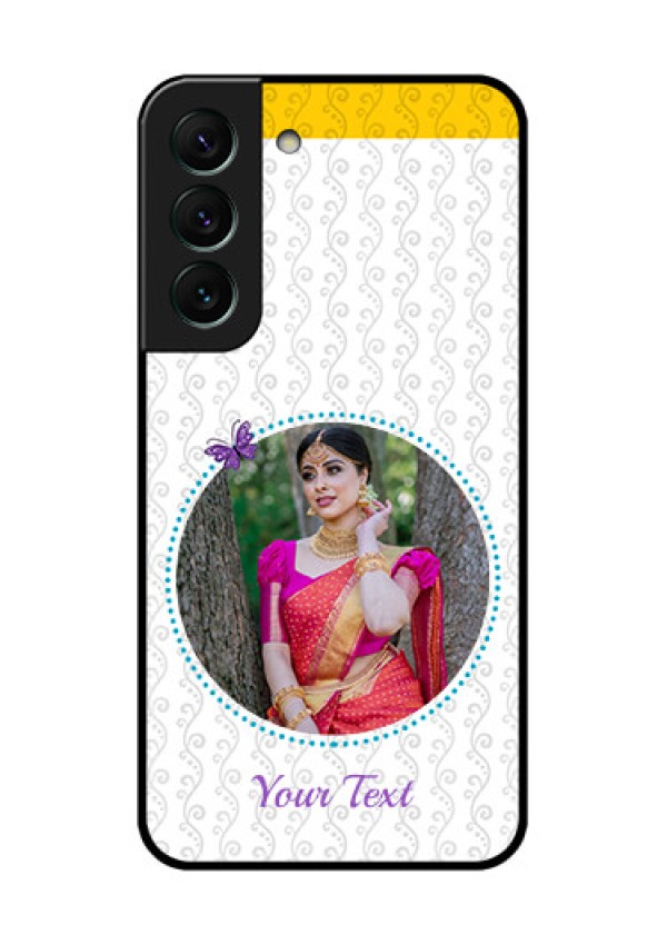 Galaxy S22 5G Custom Glass Mobile Case - Girls Premium Case Design