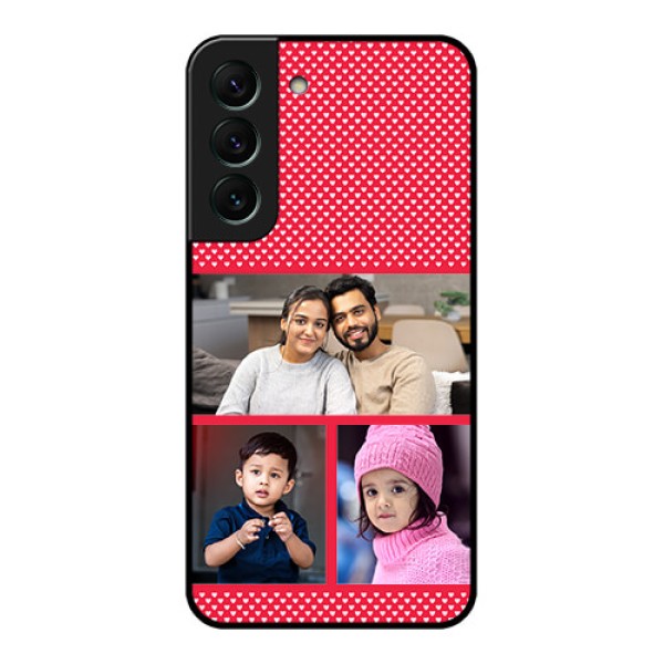 Galaxy S22 5G Personalized Glass Phone Case - Bulk Pic Upload Design Galaxy S22 5G Personalized Glass Phone Case - Bulk Pic Upload Design