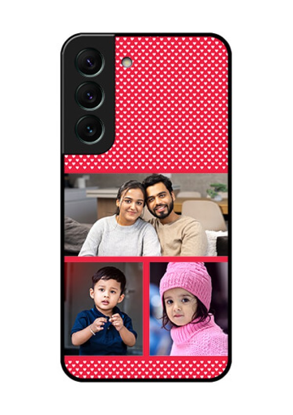 Galaxy S22 5G Personalized Glass Phone Case - Bulk Pic Upload Design