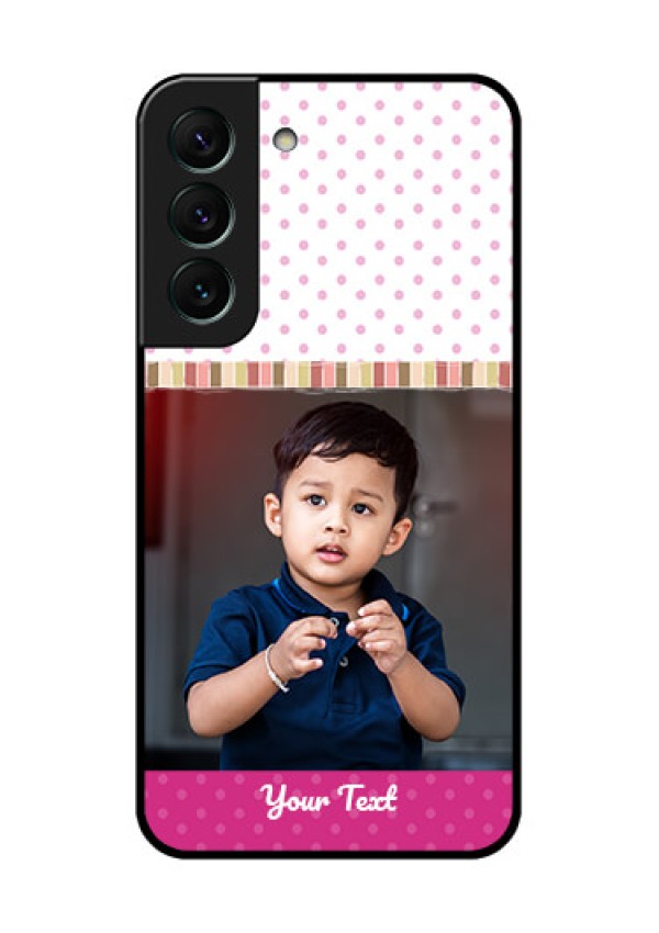 Galaxy S22 5G Photo Printing on Glass Case - Cute Girls Cover Design