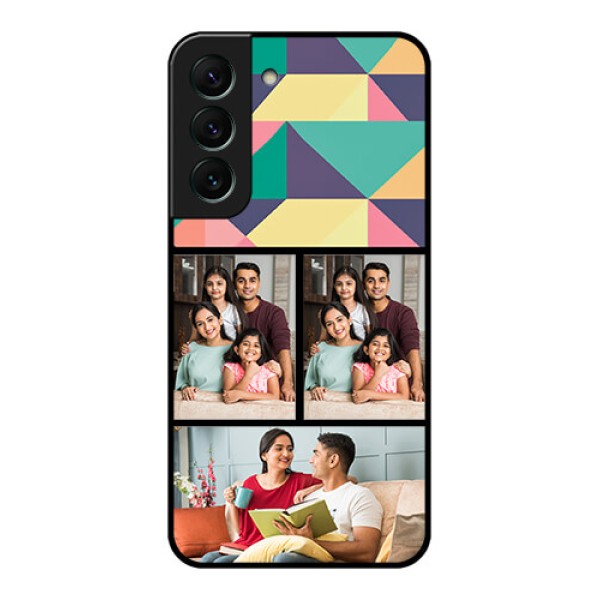 Galaxy S22 5G Custom Glass Phone Case - Bulk Pic Upload Design