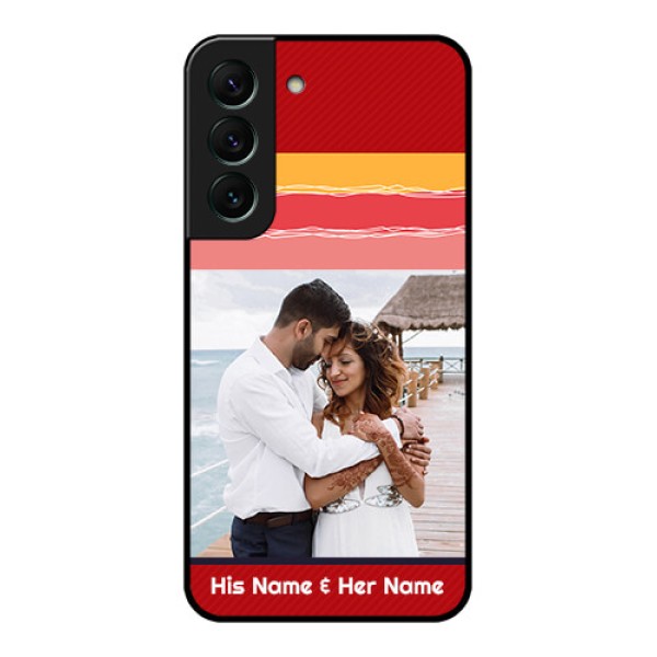 Galaxy S22 5G Custom Glass Mobile Case - Colorful Case Design