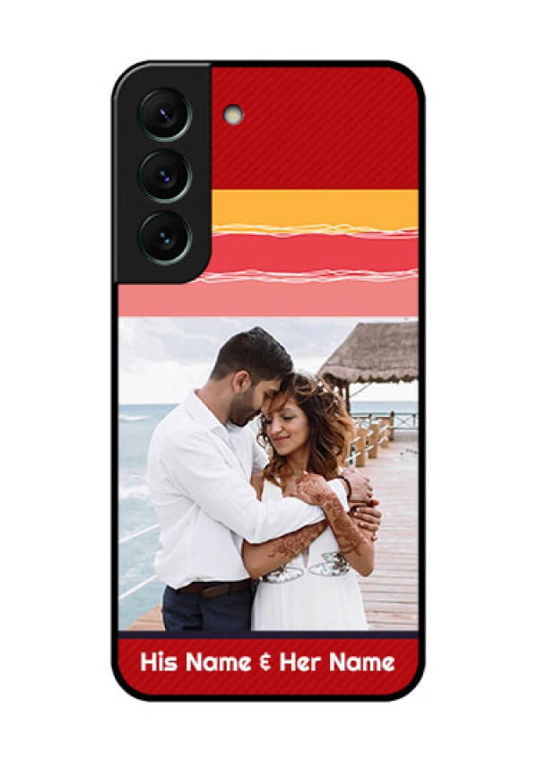 Galaxy S22 5G Custom Glass Mobile Case - Colorful Case Design
