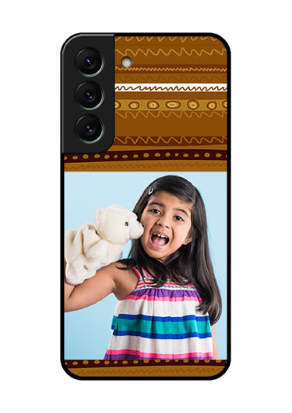Galaxy S22 5G Custom Glass Phone Case - Friends Picture Upload Design