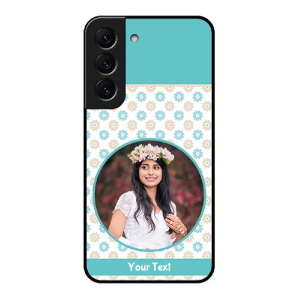 Galaxy S22 5G Custom Glass Mobile Case - Beautiful Flowers Design