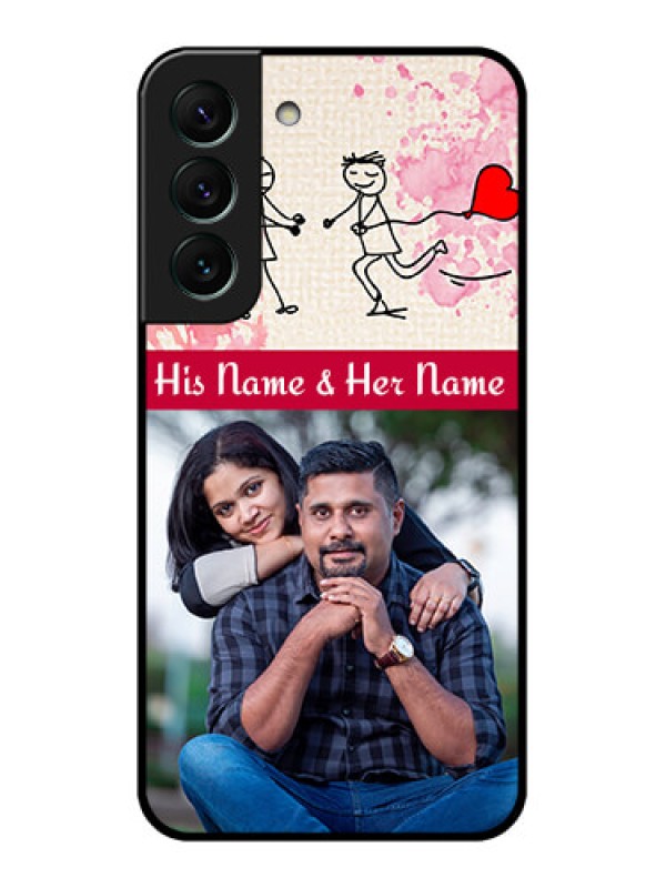 Custom Galaxy S22 5G Photo Printing on Glass Case - You and Me Case Design