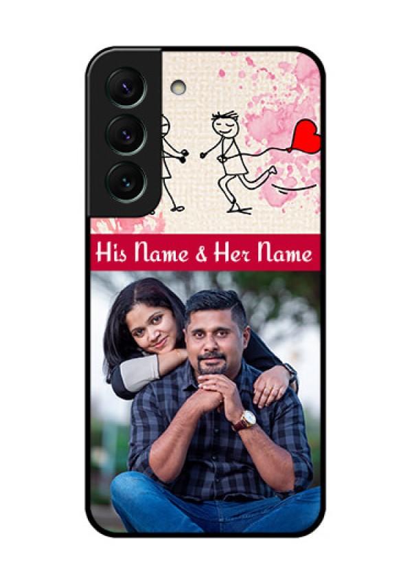 Galaxy S22 5G Photo Printing on Glass Case - You and Me Case Design