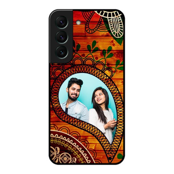 Galaxy S22 5G Personalized Glass Phone Case - Abstract Colorful Design Galaxy S22 5G Personalized Glass Phone Case - Abstract Colorful Design