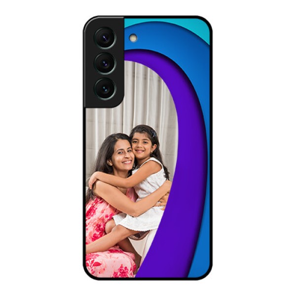 Galaxy S22 5G Photo Printing on Glass Case - Simple Pattern Design