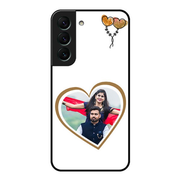 Galaxy S22 5G Custom Glass Mobile Case - You & Me Design