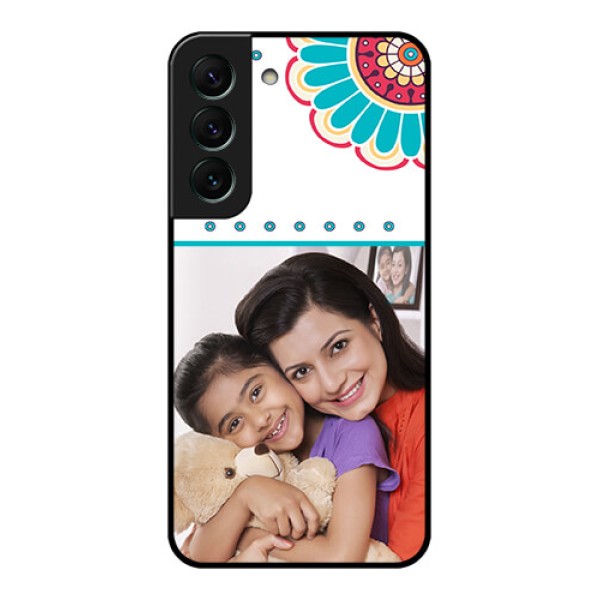 Galaxy S22 5G Custom Glass Phone Case - Flower Design