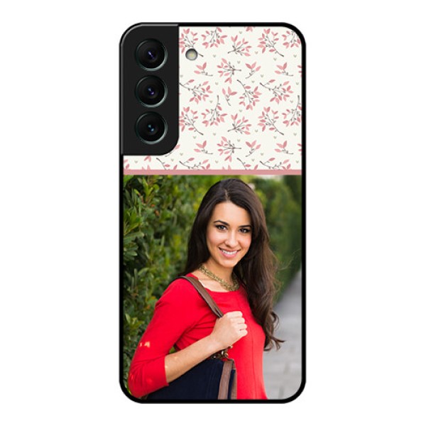 Galaxy S22 5G Custom Glass Phone Case - Premium Floral Design