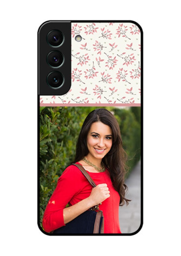 Galaxy S22 5G Custom Glass Phone Case - Premium Floral Design