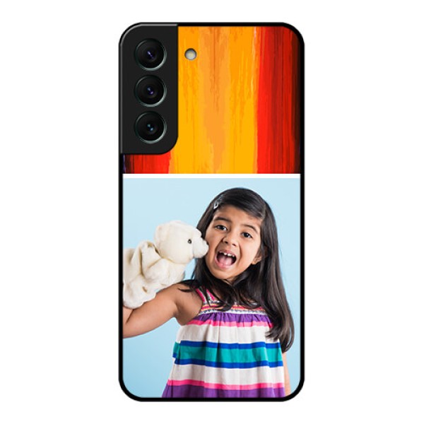Galaxy S22 5G Personalized Glass Phone Case - Multi Color Design