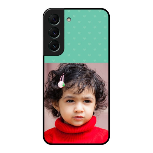 Galaxy S22 5G Custom Glass Phone Case - Lovers Picture Design