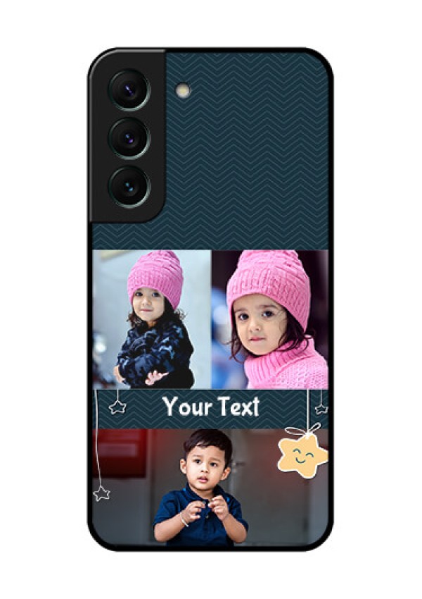 Galaxy S22 5G Custom Glass Mobile Case - Hanging Stars Design