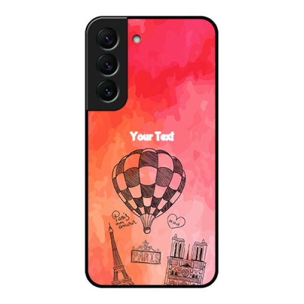 Galaxy S22 5G Custom Glass Phone Case - Paris Theme Design