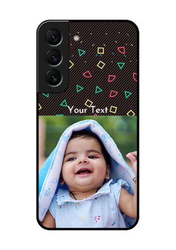 Galaxy S22 5G Custom Glass Phone Case - with confetti birthday design
