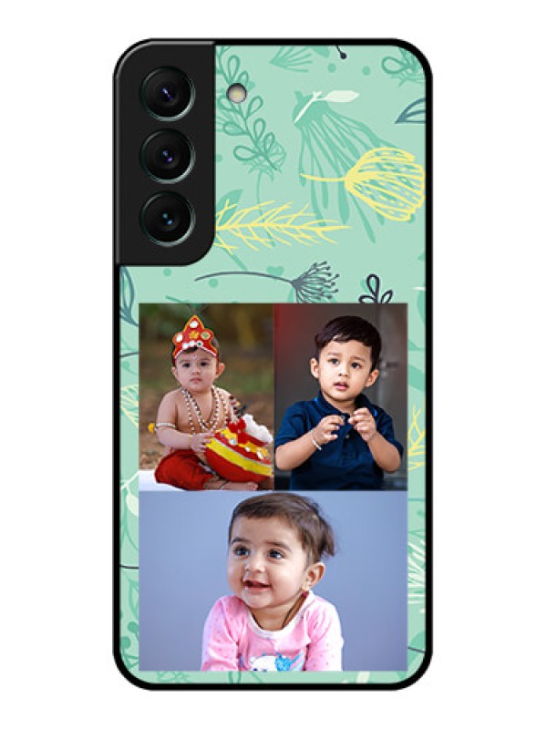 Custom Galaxy S22 5G Photo Printing on Glass Case - Forever Family Design