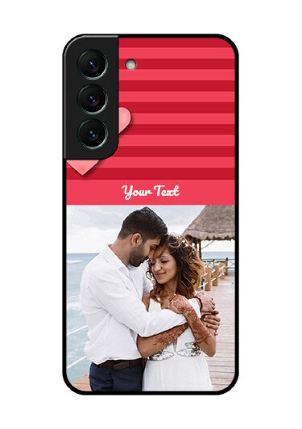 Galaxy S22 5G Custom Glass Phone Case - Valentines Day Design