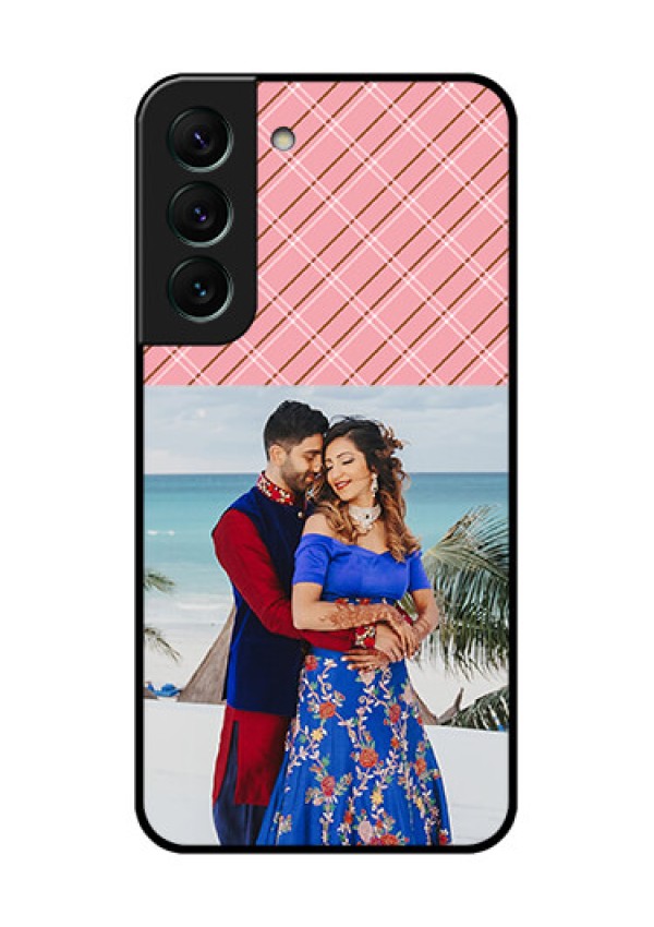 Galaxy S22 5G Personalized Glass Phone Case - Together Forever Design