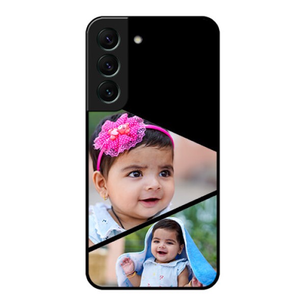 Galaxy S22 5G Custom Glass Phone Case - Semi Cut Design
