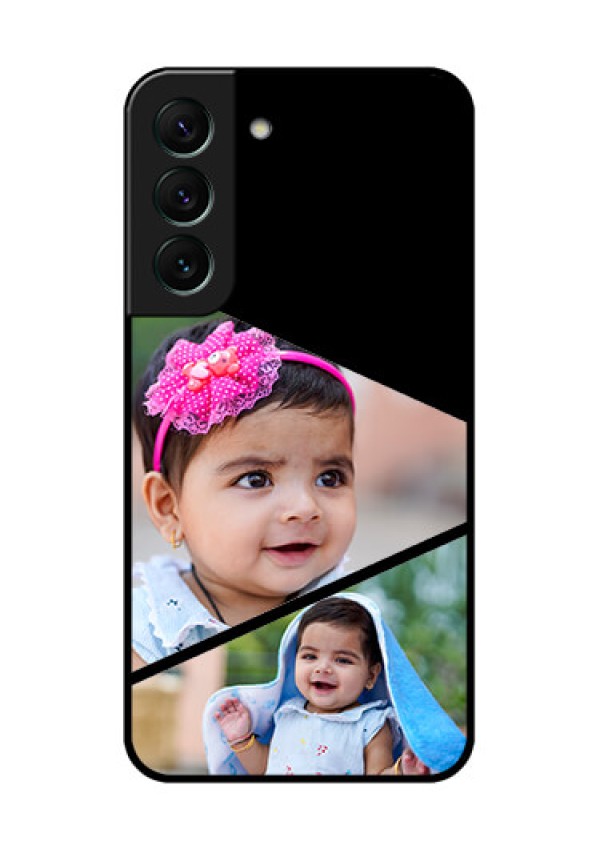 Galaxy S22 5G Custom Glass Phone Case - Semi Cut Design
