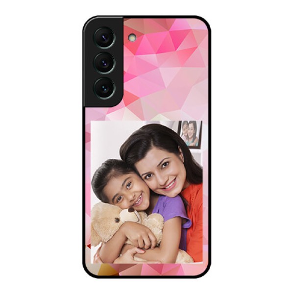 Galaxy S22 5G Photo Printing on Glass Case - Abstract Triangle Design Galaxy S22 5G Photo Printing on Glass Case - Abstract Triangle Design