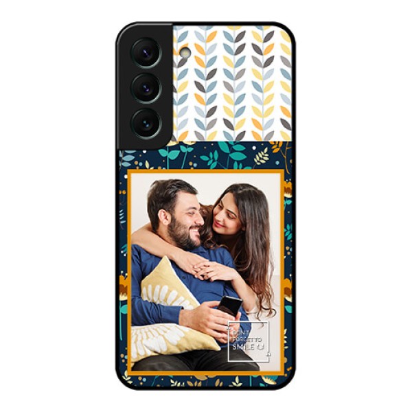 Galaxy S22 5G Custom Glass Mobile Case - Pattern Design