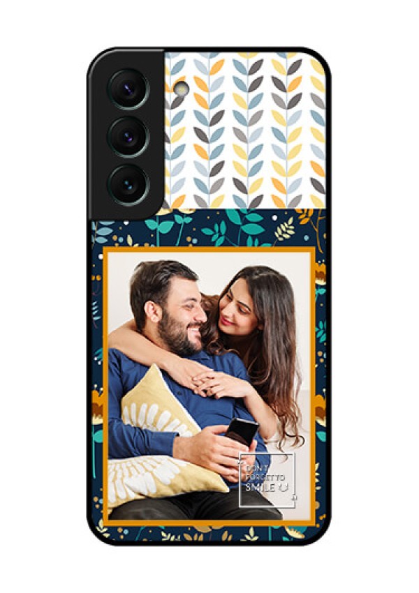 Galaxy S22 5G Custom Glass Mobile Case - Pattern Design