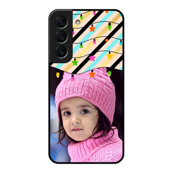 Galaxy S22 5G Custom Glass Mobile Case - Lights Hanging Design