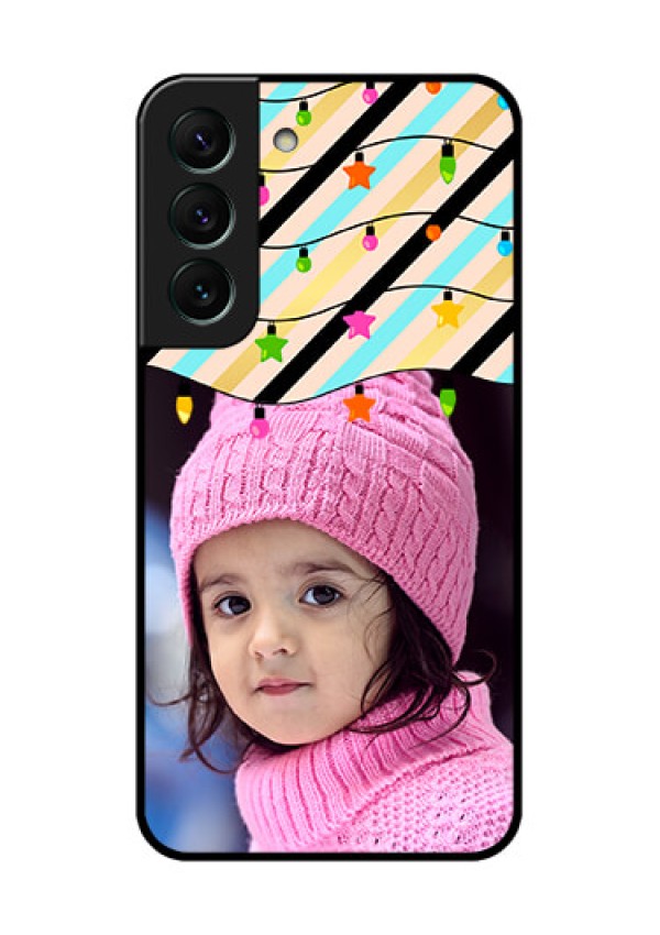 Galaxy S22 5G Custom Glass Mobile Case - Lights Hanging Design
