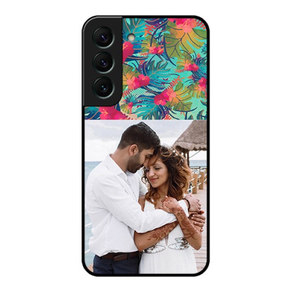 Galaxy S22 5G Photo Printing on Glass Case - Watercolor Floral Design Galaxy S22 5G Photo Printing on Glass Case - Watercolor Floral Design